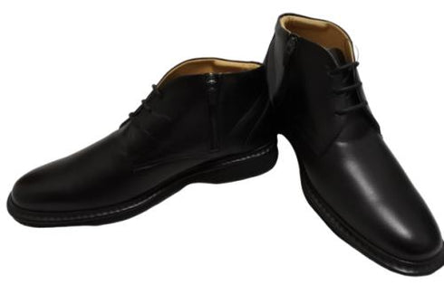 【Rinescante Valentiano23 ブラック】ストリングタイプチャッカブーツ